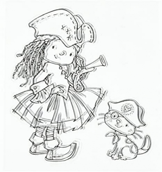 Clear Stamp Young Rebels, Hände hoch